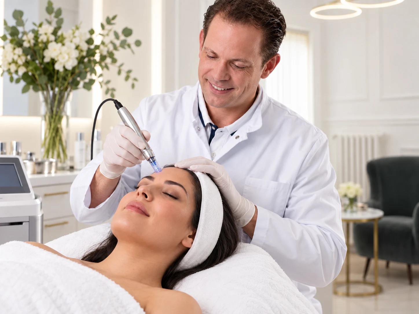 Beispielhaftes medizinisches Microneedling